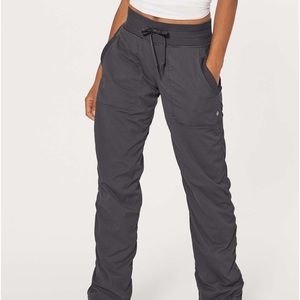 Lululemon dark gray dance studio pants unlined size 2